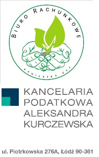 Logo Kancelari Podatkowej Aleksandra Kurczewska, Logo Biura Rachunkowego Agnieszka Gut